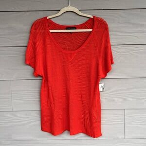 Rag & Bone Orange Mesh Top / NWT
